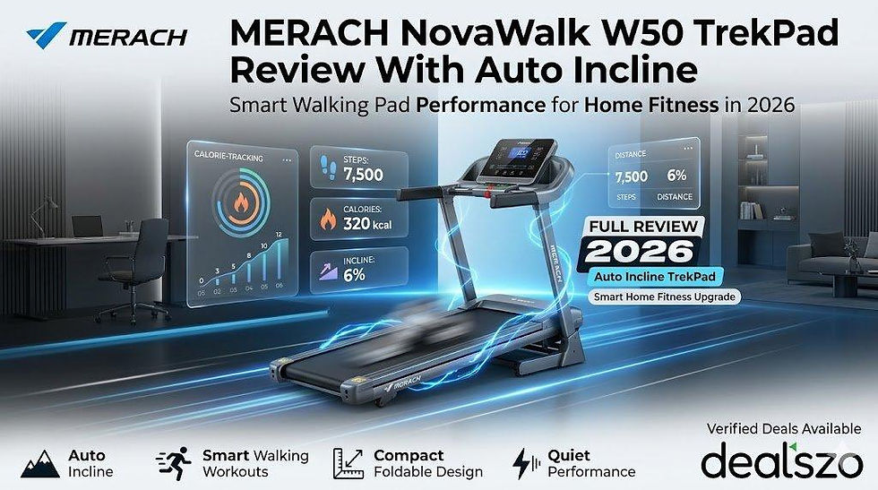 MERACH NovaWalk W50 TrekPad Review With Auto Incline
