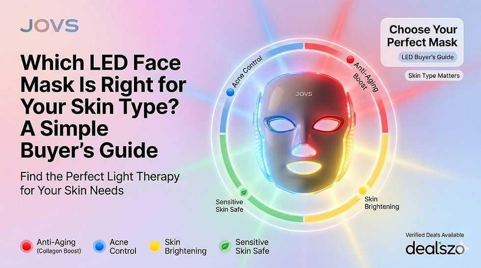 Which LED Face Mask Is Right for Your Skin Type? A Simple Buyer’s Guide