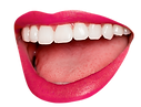 Cutout of Smiling Mouth