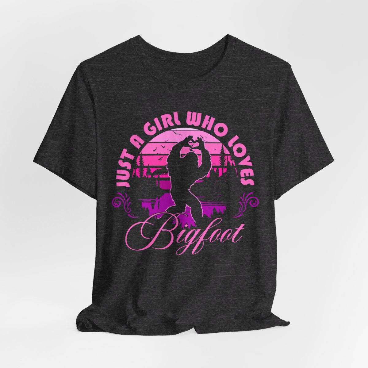 Just a Girl Who Loves Bigfoot - Unisex Jersey Short Sleeve Tee