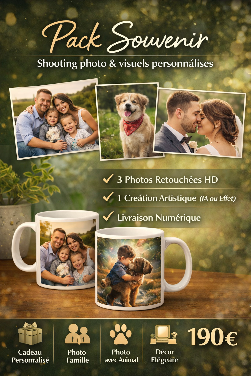 Pack Souvenir – Shooting photo & visuels personnalisés