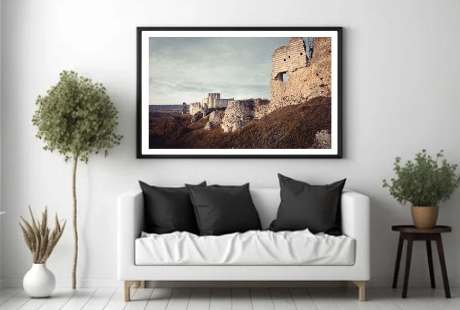 Château Gaillard dominant la vallée de la Seine aux Andelys en Normandie