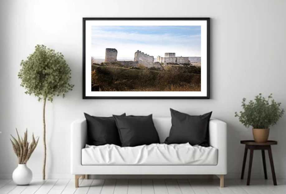 Photographie du Château-Gaillard aux vestiges anciens dans une atmosphère antique et intemporelle en Normandie
