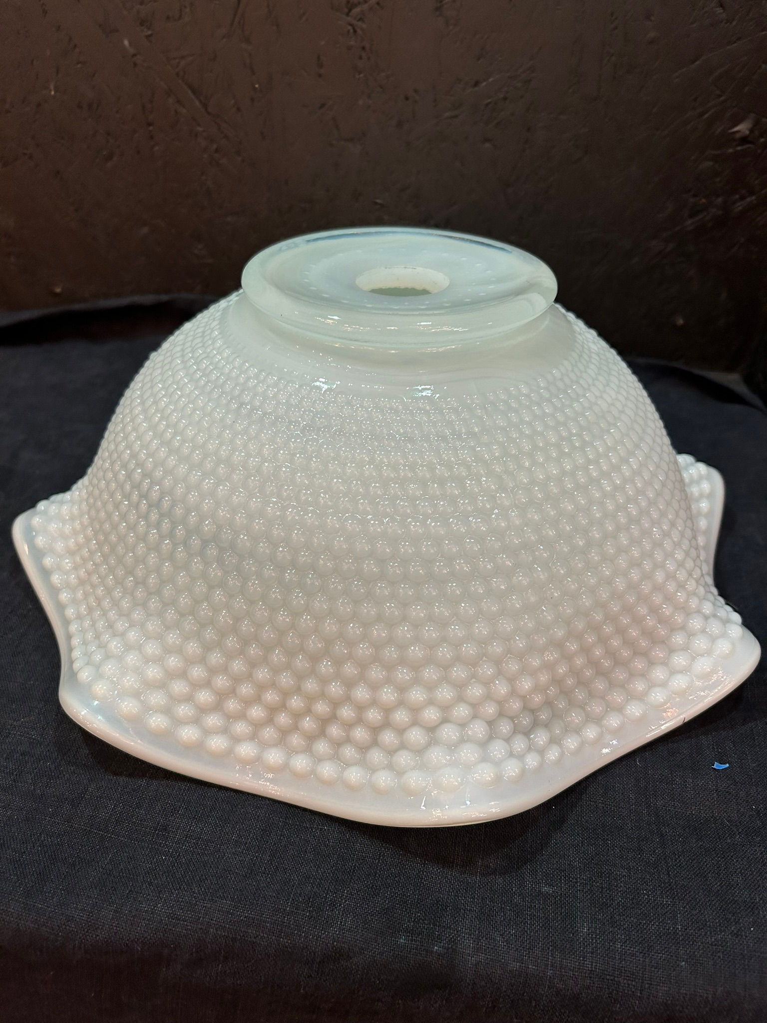 White Pebble Light Fixture Cover