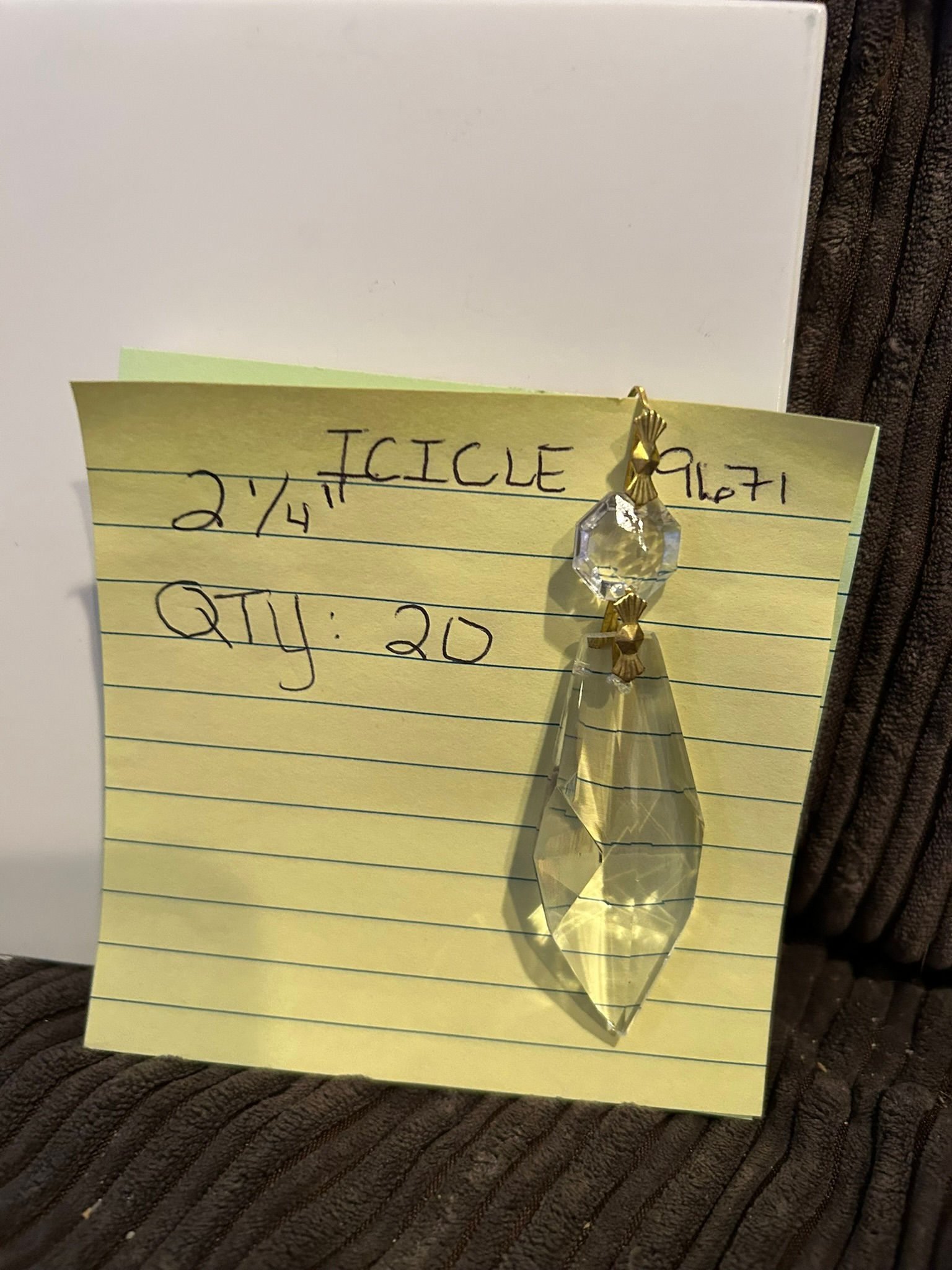 Drop Crystal 2 1/4"x1"