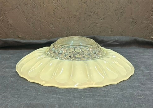 Thumbnail: Antique White with Clear Top Ceiling Fixture Cover