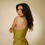 Thumbnail: LIME fleur d'iris one shoulder SWIMSUIT