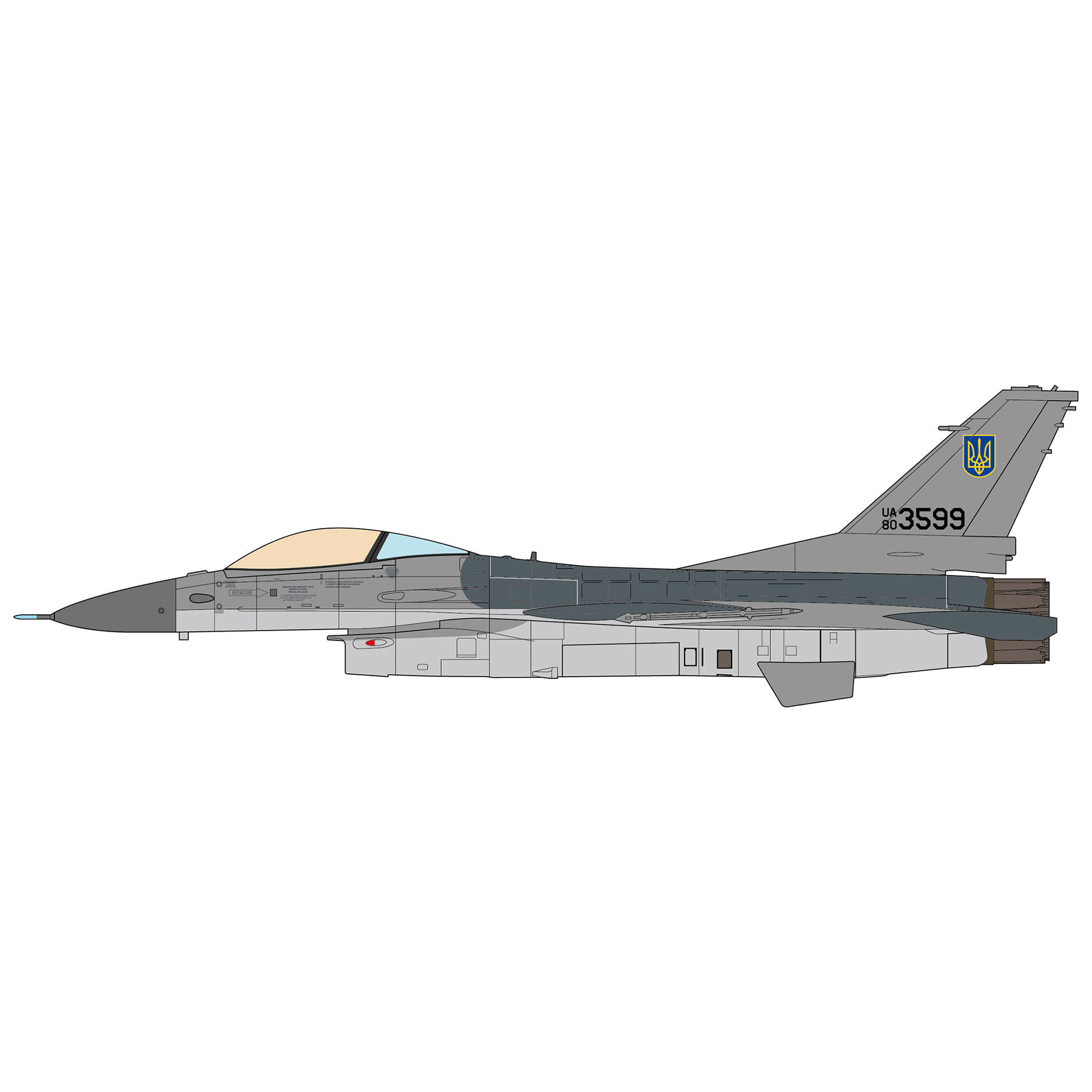 F-16AM Fighting Falcon Ukraine Air Force