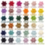 Luxe velvet collar flower colours by Hendricks and Maple