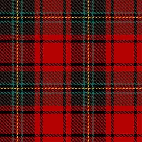 Traditional Scottish red tartan design by Hendricks and Maple