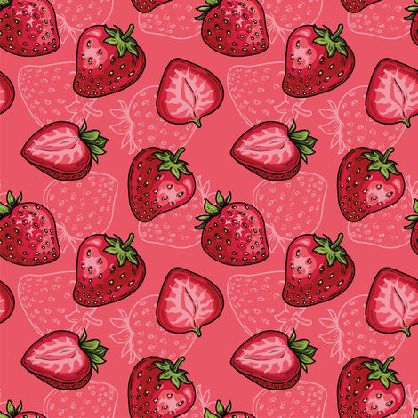 Berry sweet strawberry design by Hendricks and Maple