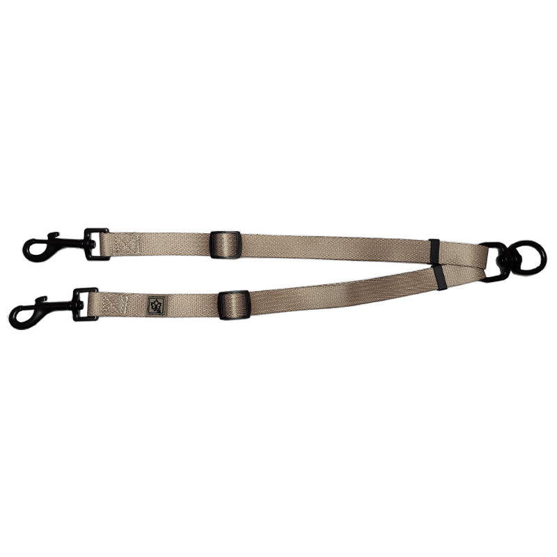 2-in-1 leash extender in colour latte by Hendricks and Maple
