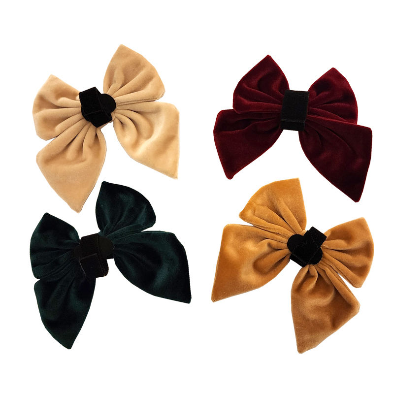 Thumbnail: Large velvet sailor bows backs all colours by Hendricks and Maple
