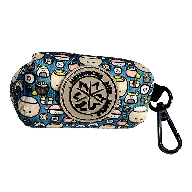 Sushi disposable poop bag holder by Hendricks and Maple