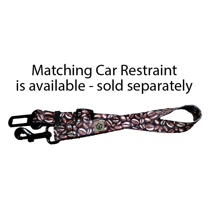 Thumbnail: Coffee bean adjustable dog car restraint by Hendricks and Maple