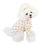 Thumbnail: Dog wearing heart ruffle long sleeve top in pink side view by Hendricks and Maple