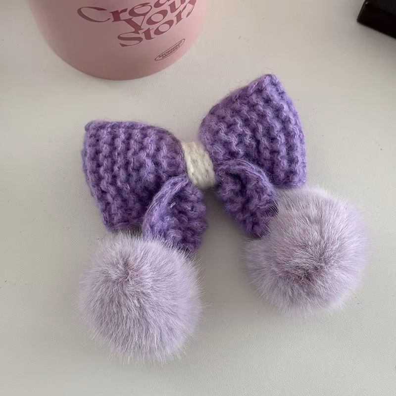 Thumbnail: Knitted Pom Pom Sailor Bows