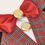 Thumbnail: Close up of red tartan highland tuxedo collar bandana by Hendricks and Maple