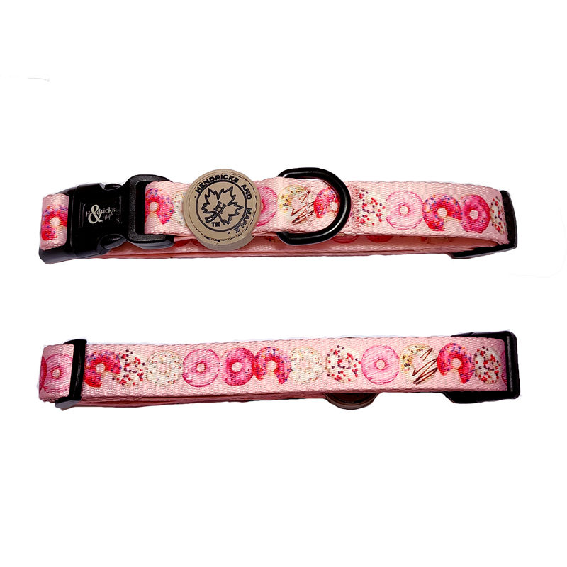 Pink donut collar by Hendricks and Maple