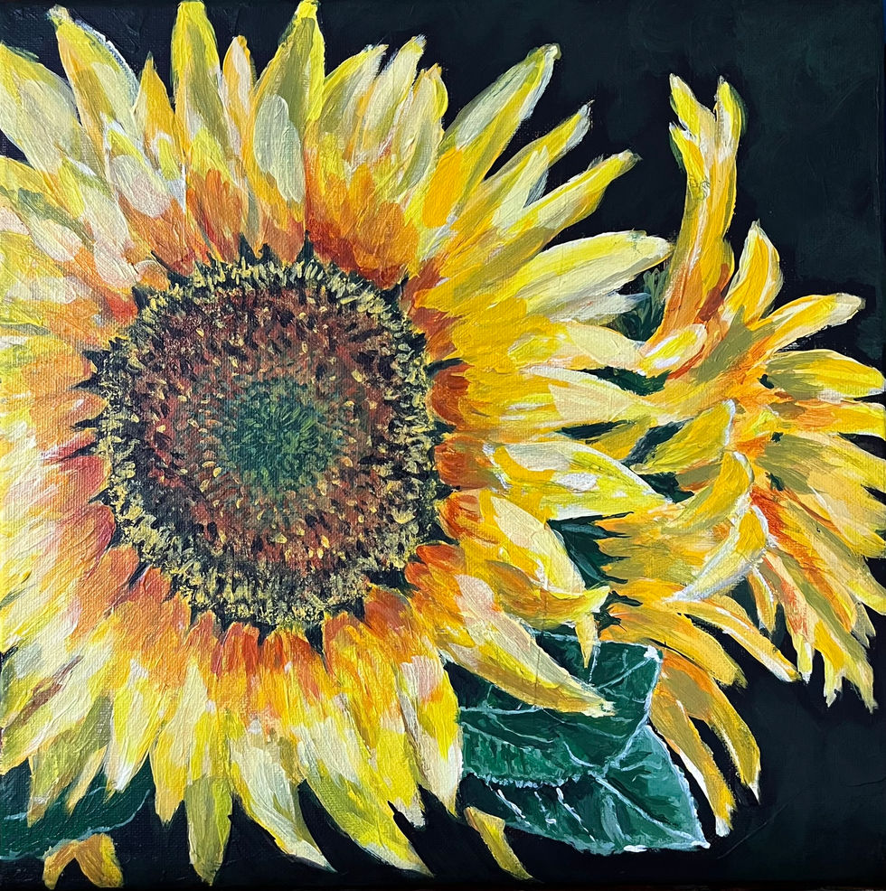 painting of sunflowers
