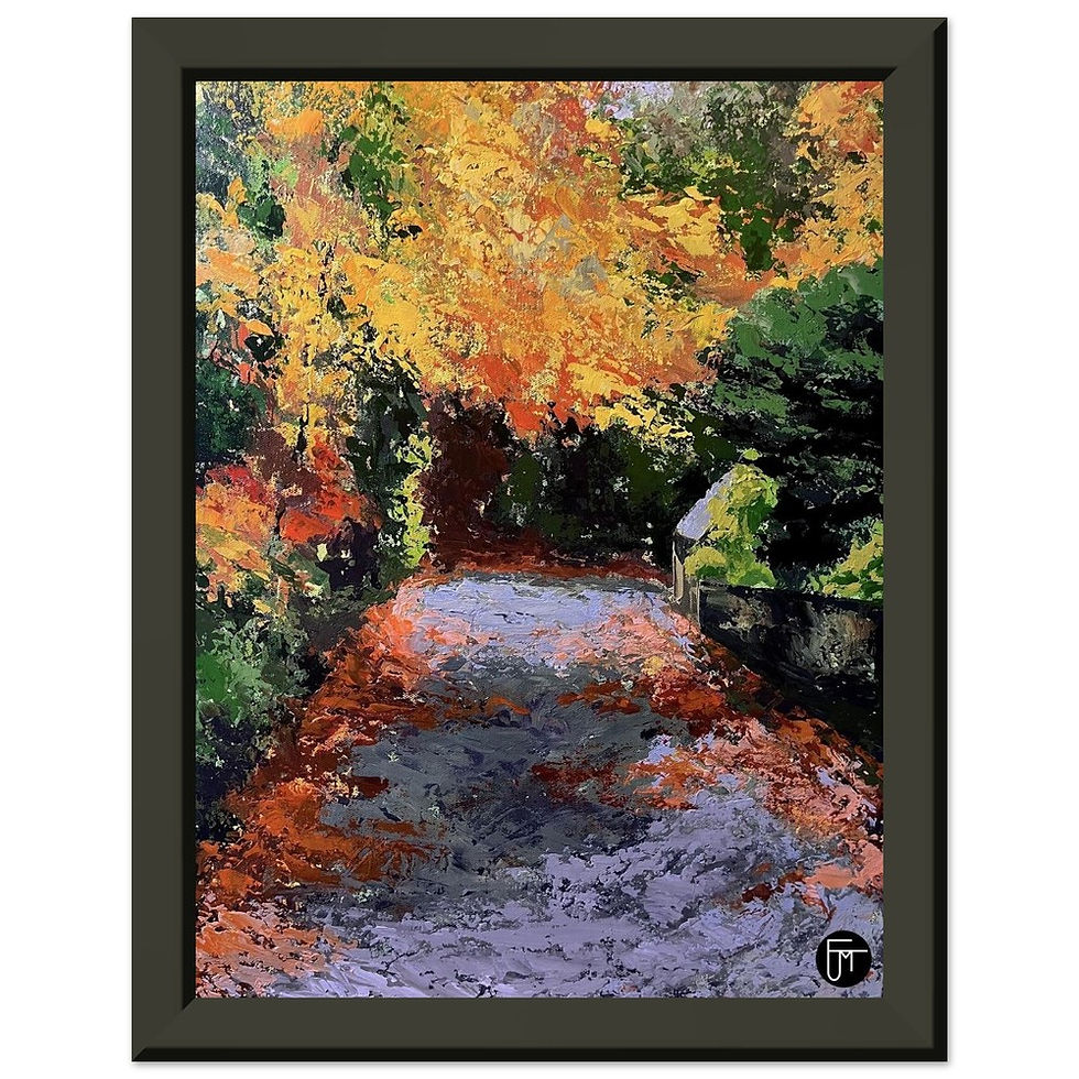Thumbnail: A walk to the river Wear - Fine Art Framed Poster