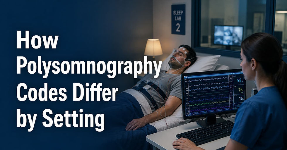 How Polysomnography Codes Differ by Setting