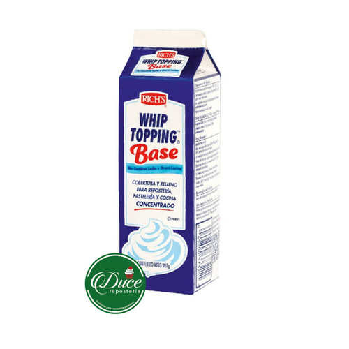 Crema Vegetal Whip Topping Base Richs reposteriaduce