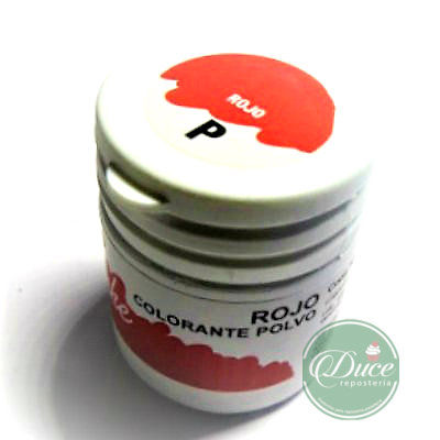 Colorante Polvo Rojo Guttche, 15 grs.