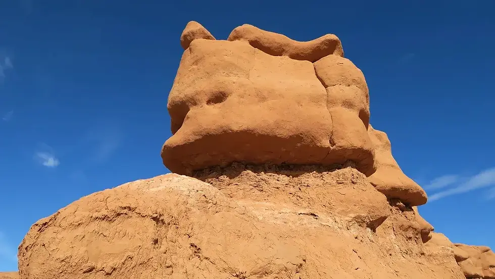 A rock formation at Goblin Valley State Park