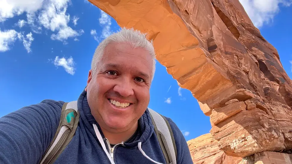 Me underneath Jeep Arch
