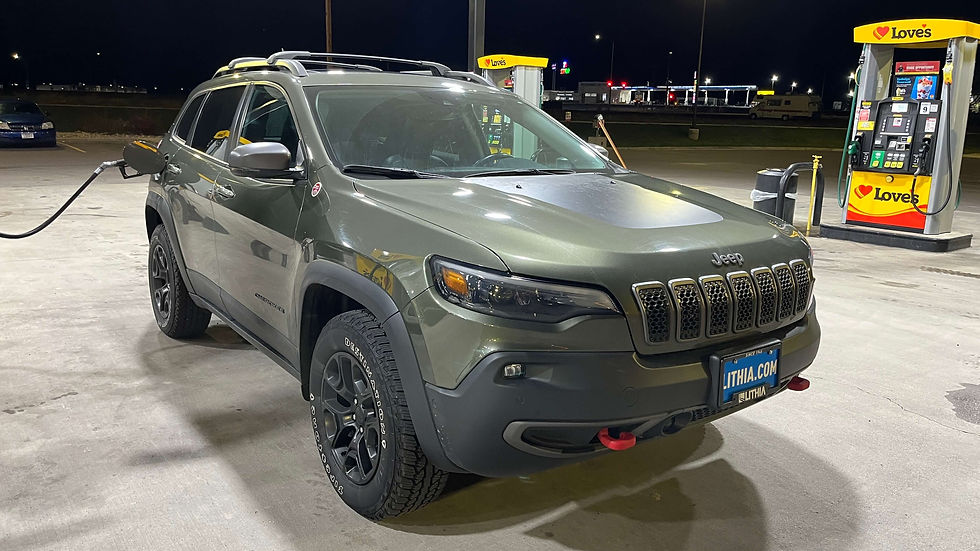 The first gas fill up