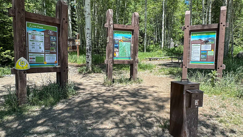 The Silver Lake Trail begins here