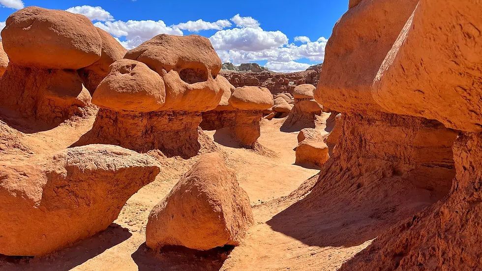 Some of the goblins at Goblin Valley State Park