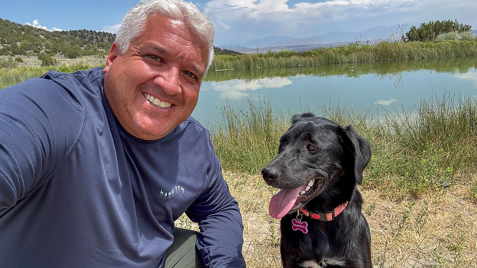 Aspen and I were both a little hot. I should've tried panting to cool down