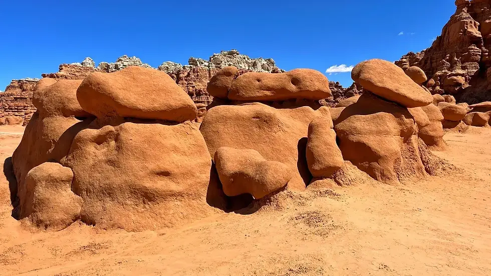 Some of the goblins at Goblin Valley State Park