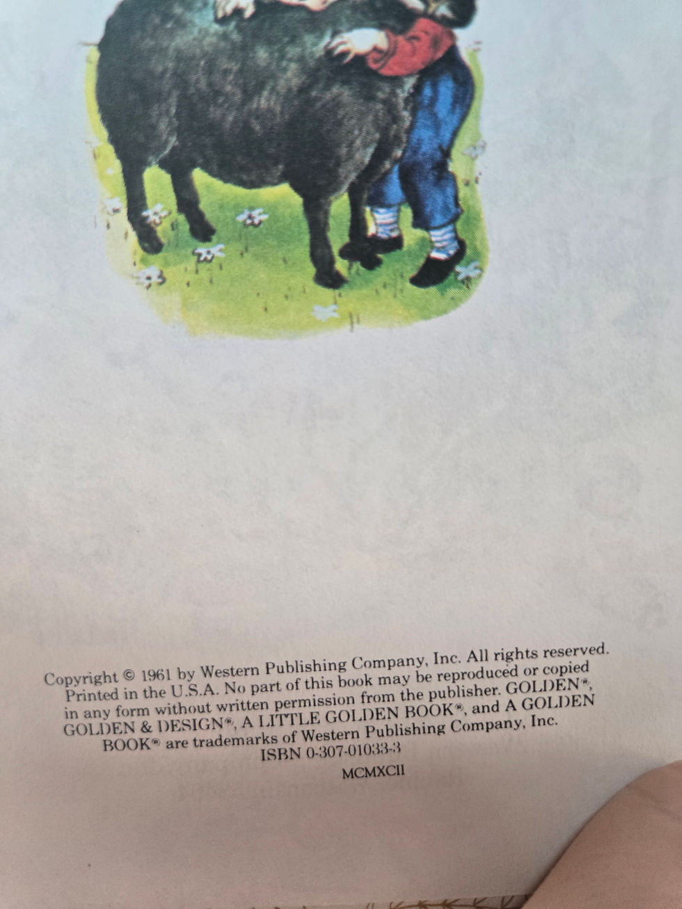 Thumbnail: vintage little golden book mother goose hardcover book front view