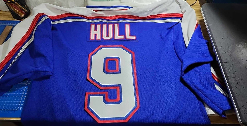 Thumbnail: WHA 2 , Hockey Jersey Adult size XL Bobby Hull , BLUE