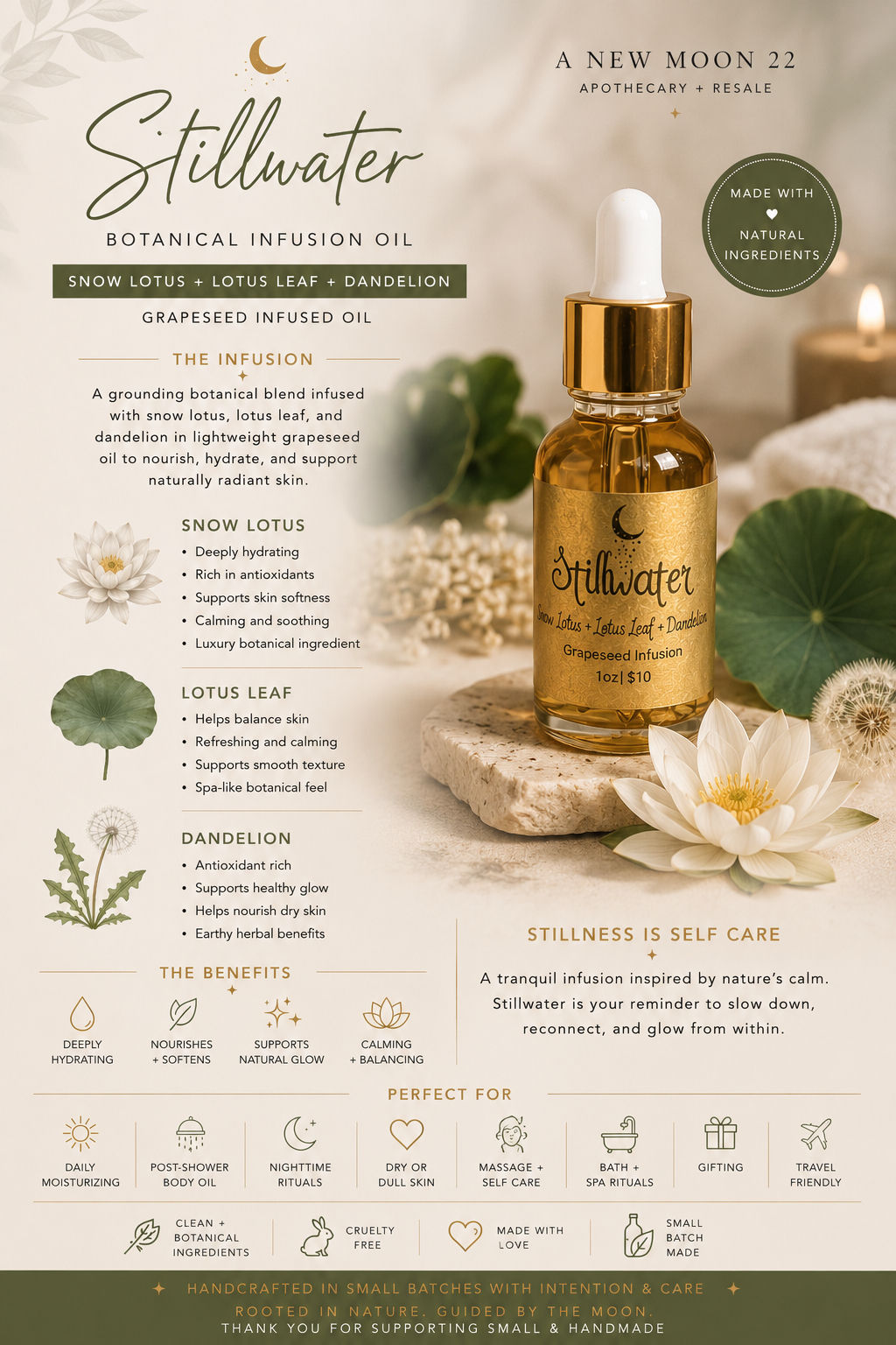 Stillwater botanical infused oil 