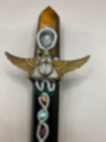 Tigers Eye and Obsidian Scepter 