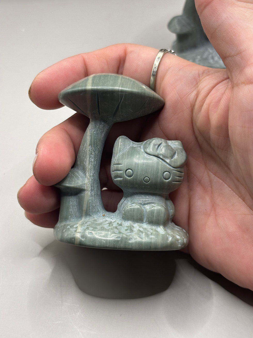 Thumbnail: Hello Kitty Jade Mushroom 