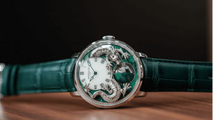 【2026新錶】ARNOLD & SON 亞諾錶|祥龍追月,大器天成:Luna Magna Platinum Dragon Verdite 腕錶