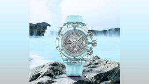【2025新錶】HUBLOT|Big Bang Unico 湖水藍寶石計時碼錶藍寶石材質的未來之作,科技與自然奇景的完美融合