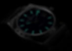 典雅的棒狀指針和時標覆以Super-LumiNova®夜光塗層,白天呈米白色,夜晚為青綠色。