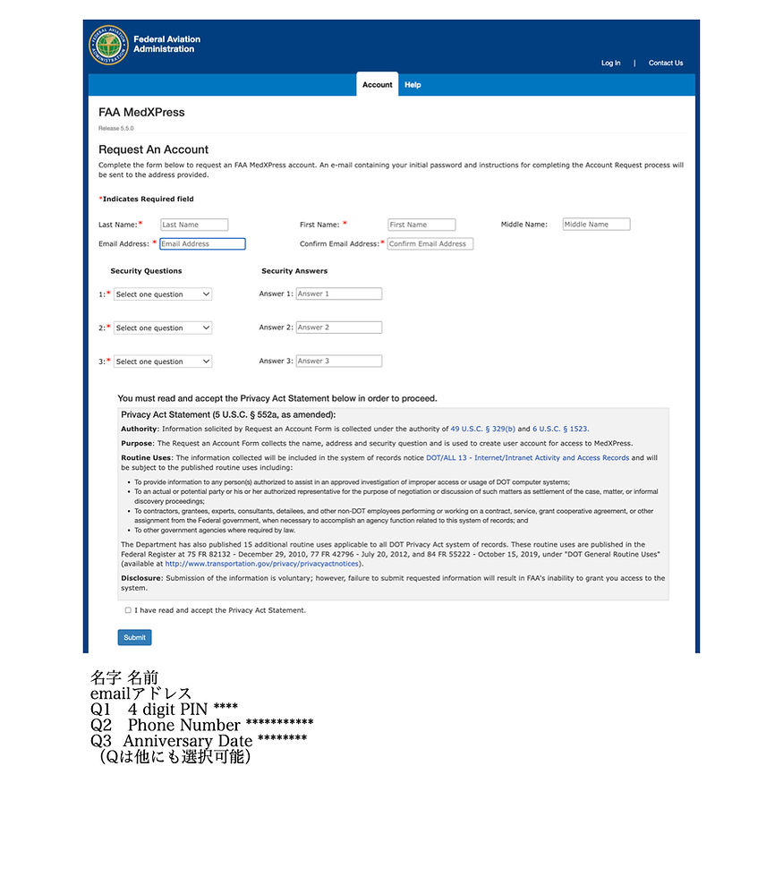 無重力飛行に必要なFAA Medical Exam Class 3rd受診のための事前登録手順 _20250806アップ用.2.jpeg