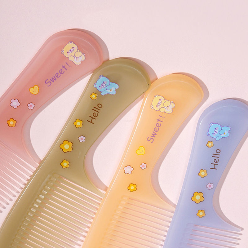 Thumbnail: 2pcs Kids Hair Combs Set Cartoon Animals Children Hairdressing Comb with Pointed