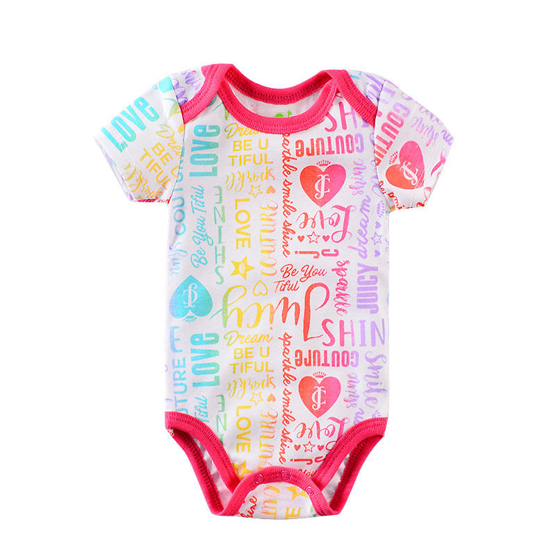 Thumbnail: 1-2 Pieces Baby Bodysuit For Newborns Summer Baby Romper Girl/Boy Clothes 0-12M 