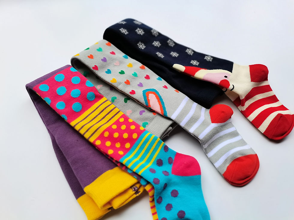 Thumbnail: 1 PCS  Cute Striped Love Heart Flower  Girls Tights Soft Stretchy Kids Pantyhose