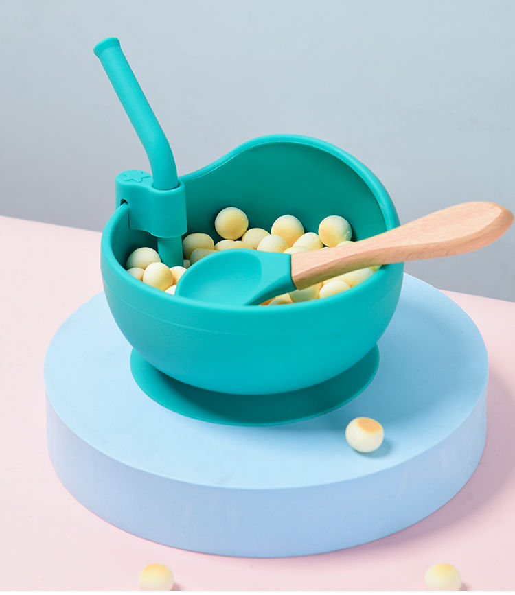 Thumbnail: 28Colors Baby Silicone Suction Bowls for Kids Waterproof Baby Feeding Tableware 