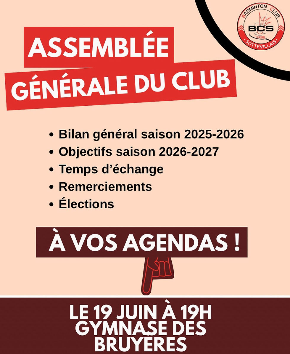 📢 Précision – Assemblée Générale