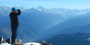 Trekking in Himalayan mountains, Kedarkantha trek.
